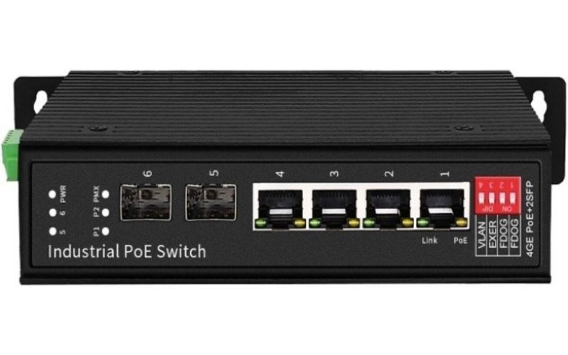 工業級4+2埠Gbpse POE交換機 JB-GP604G-2S_建博科技有限公司