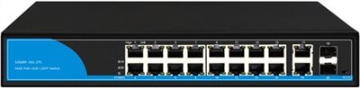 16+2+2埠Gbpse POE交換機 JB-SP2616G-2TS_建博科技有限公司